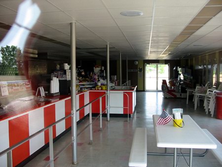 Capri Drive-In Theatre - VERY CLEAN CONCESSION - PHOTO FROM WATER WINTER WONDERLAND